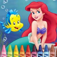 4GameGround - Little Mermaid Coloring