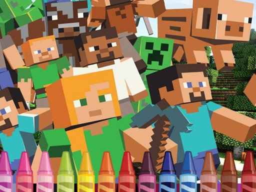 4GameGround - Minecraft Coloring Online