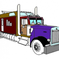 American Trucks Coloring