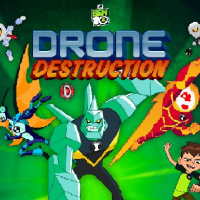 Ben 10 Drone Destruction