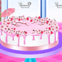 Cherry Blossom Cake Cooking - Food Game