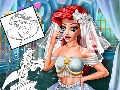 Coloring Book for Ariel Mermaid Online