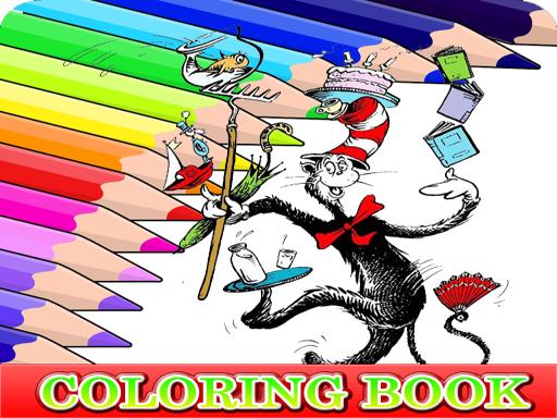 Coloring Book for Cat In The Hat Online
