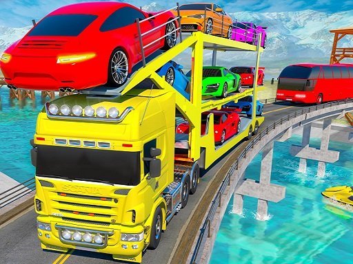 Crazy Mega Car Transport Truck Game Online