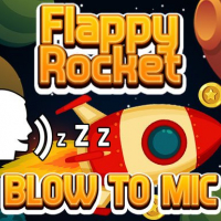 Flappy Rocket Playing with Blowing to Mic