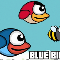 Flying Blue Bird