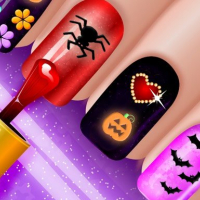 Glow Halloween Nails