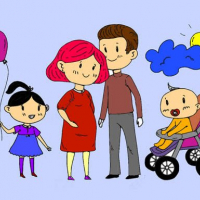 Happy Family Coloring Book