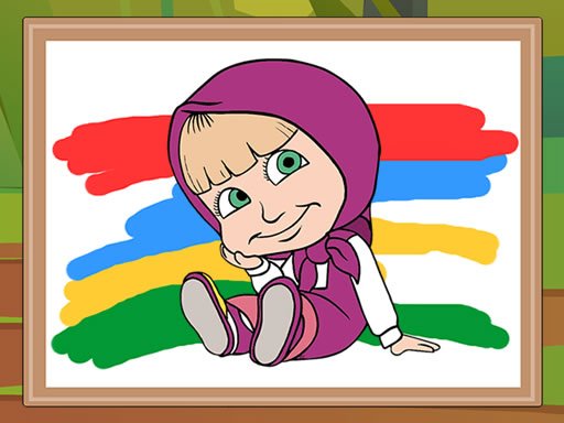 Masha and the Bear Coloring Book Online