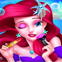 Mermaid Princess Makeup - Girl Fashion Salon game 