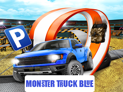 Monster-Truck-Parking Free 3D Blue Online