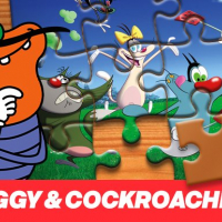 Oggy and the Cockroaches Jigsaw Puzzle