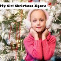 Pretty Girl Christmas Jigsaw