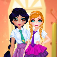 Princesses BFF Rush to School