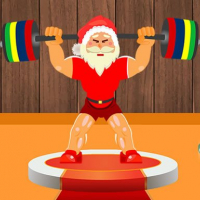 Santa Weightlifter