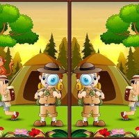 Spot 5 Differences Camping