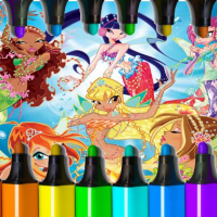 Winx Coloring Game