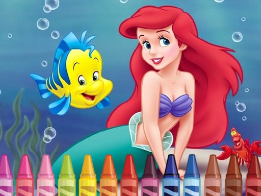 4GameGround - Little Mermaid Coloring Online